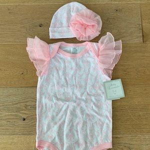 NWT Baby Essentials Onesie With Matching Hat